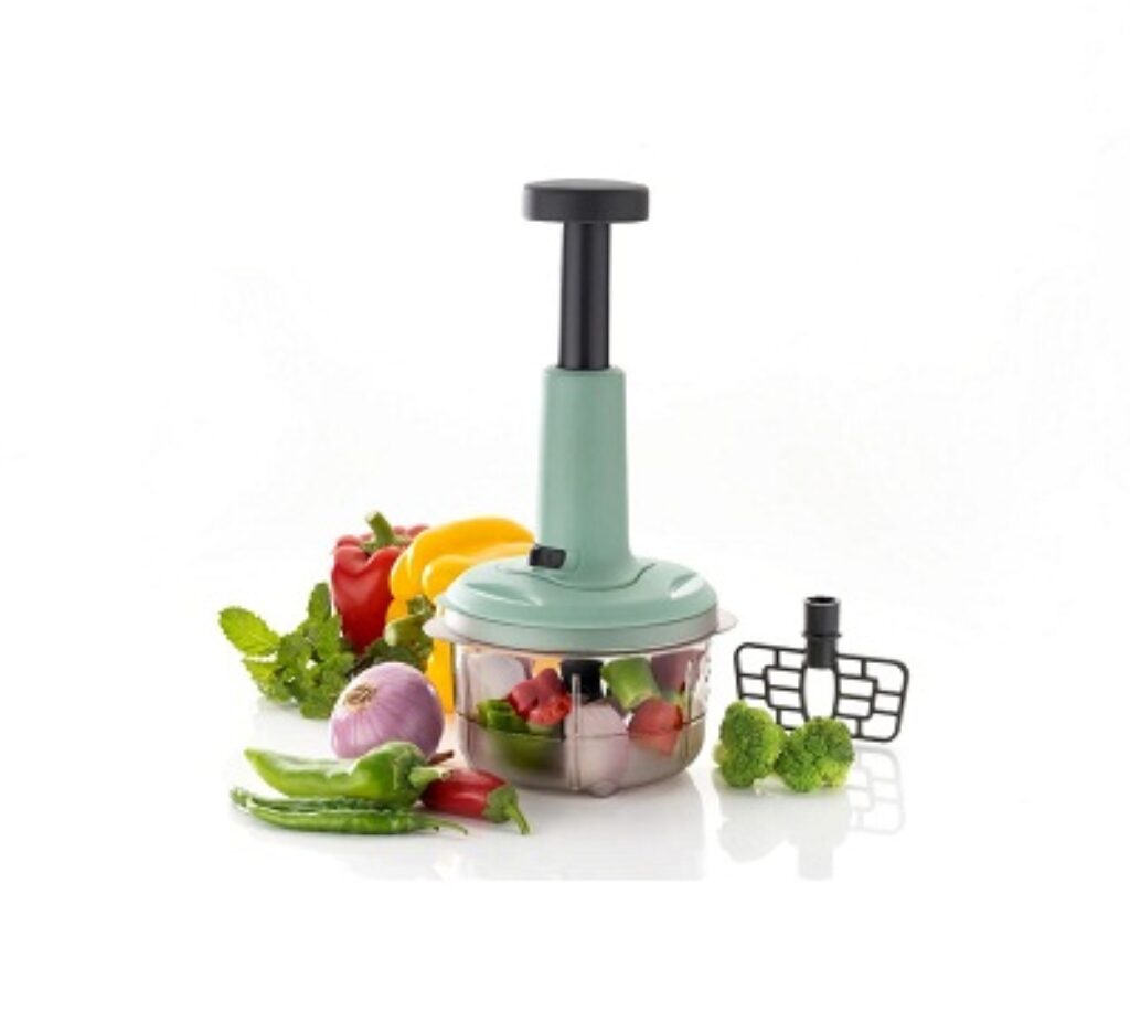 Clazkit 2 in 1 Push Chopper Push and Chop Chopper Vegetable