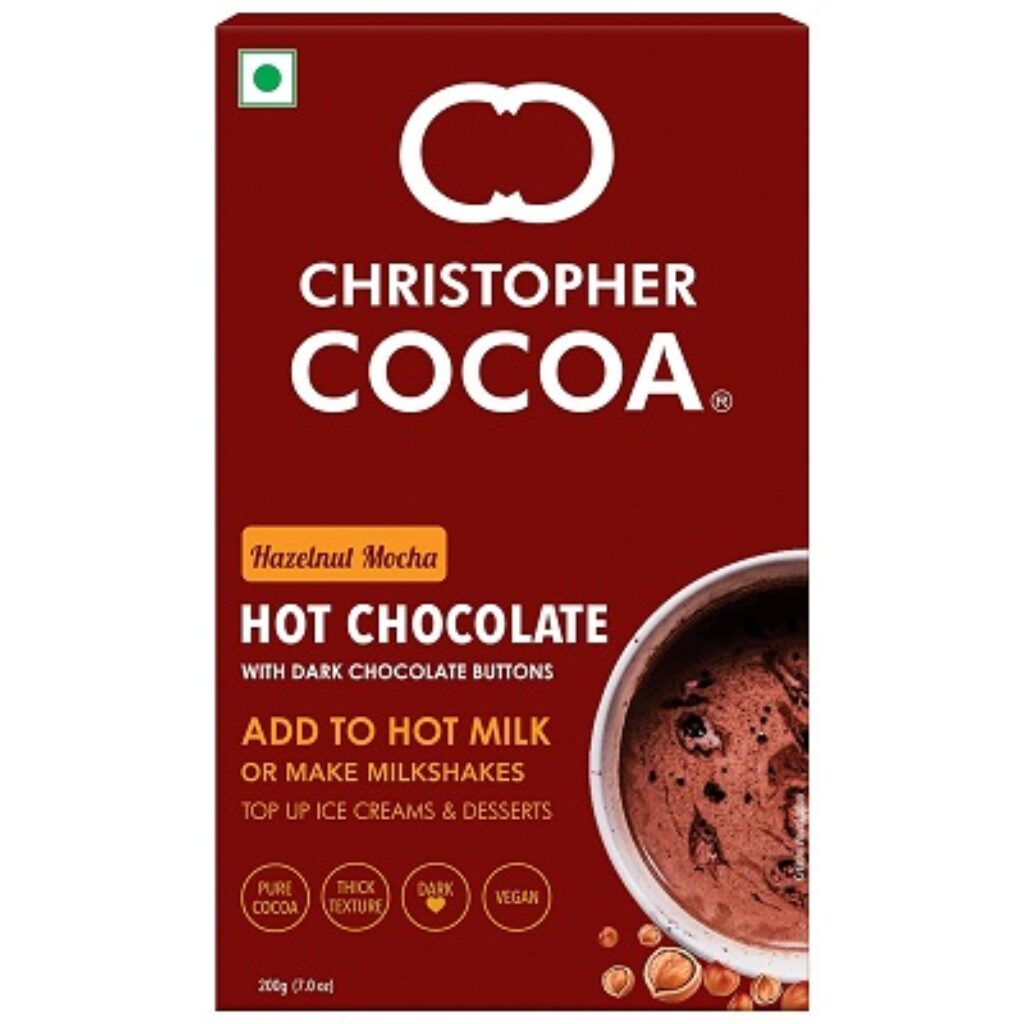 Christopher Cocoa Hazelnut Mocha Hot Drinking Chocolate