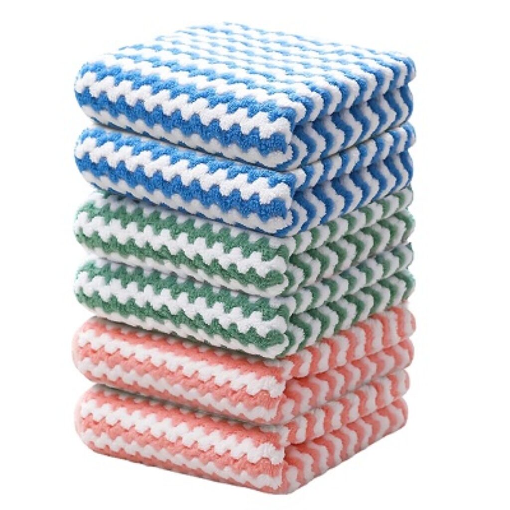 5Pack Microfiber Cleaning Cloths Dish