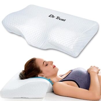 Dr Trust USA Cervical Sleeping Pillow for Spondylitis, Back & Neck Pain Relief