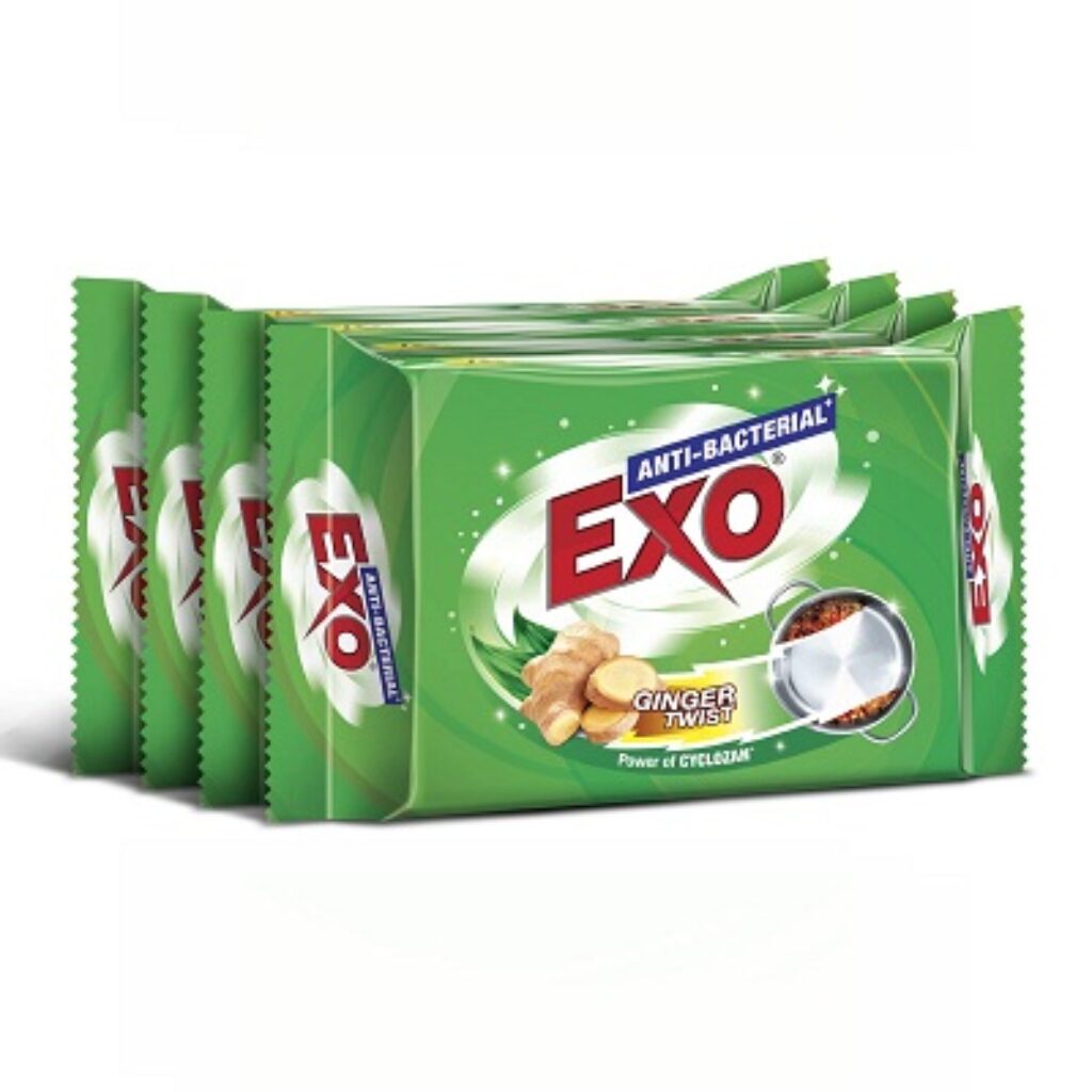 Exo Dishwash Bar, 360g (90g x 3 +1 Bar Free)