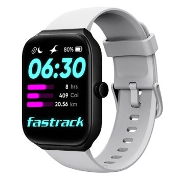 Fastrack Limitless FS1 1.95" Biggest Display with BT Calling| in-Built Alexa|100+ Sport Modes with AI Coach|Stress Monitor|24 * 7 HRM| Upto 5 Day Battery|Fashion Smart Watch