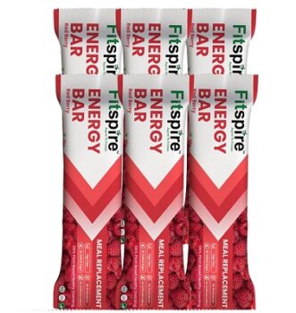 Fitspire Energy Bar, 100% Vegan with Redberry flavour for Helping Instant Energy