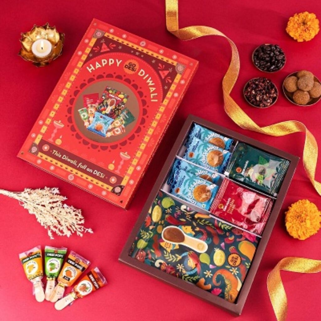 GO DESi Indian Sweets Diwali Gift Pack Hamper Box