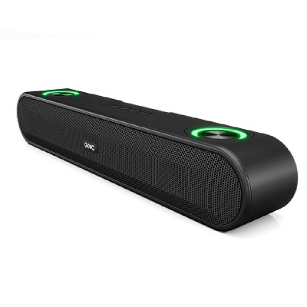 GOVO Gosurround 220 16W Bluetooth Sound Bar, 2000 Mah Battery, 2.0 Channel with 52Mm Drivers