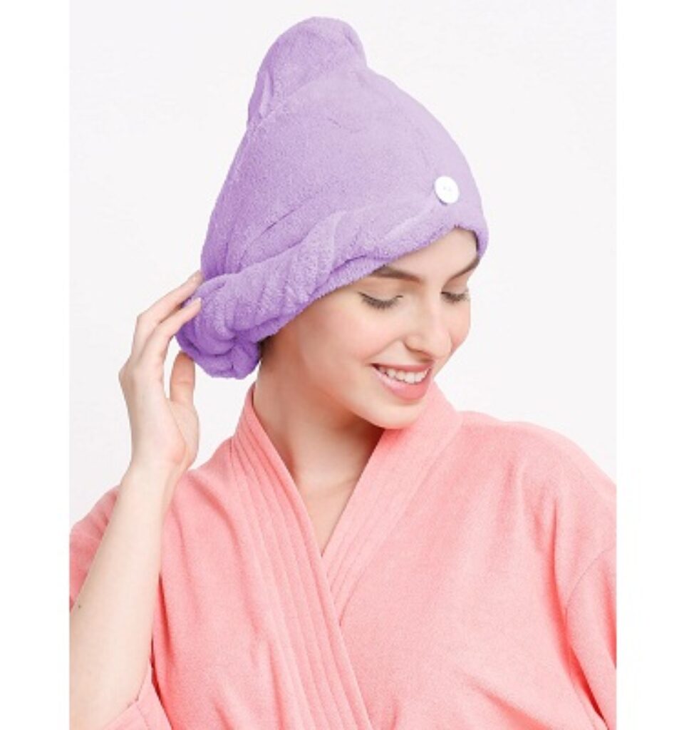 Cortina Microfiber Hair Towel Cap, Soft Absorbent Quick Drying Cap