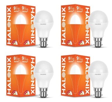 Halonix 9-Watt LED Bulb Astron Plus Base B22 (Cool Day Light) Pack of 4