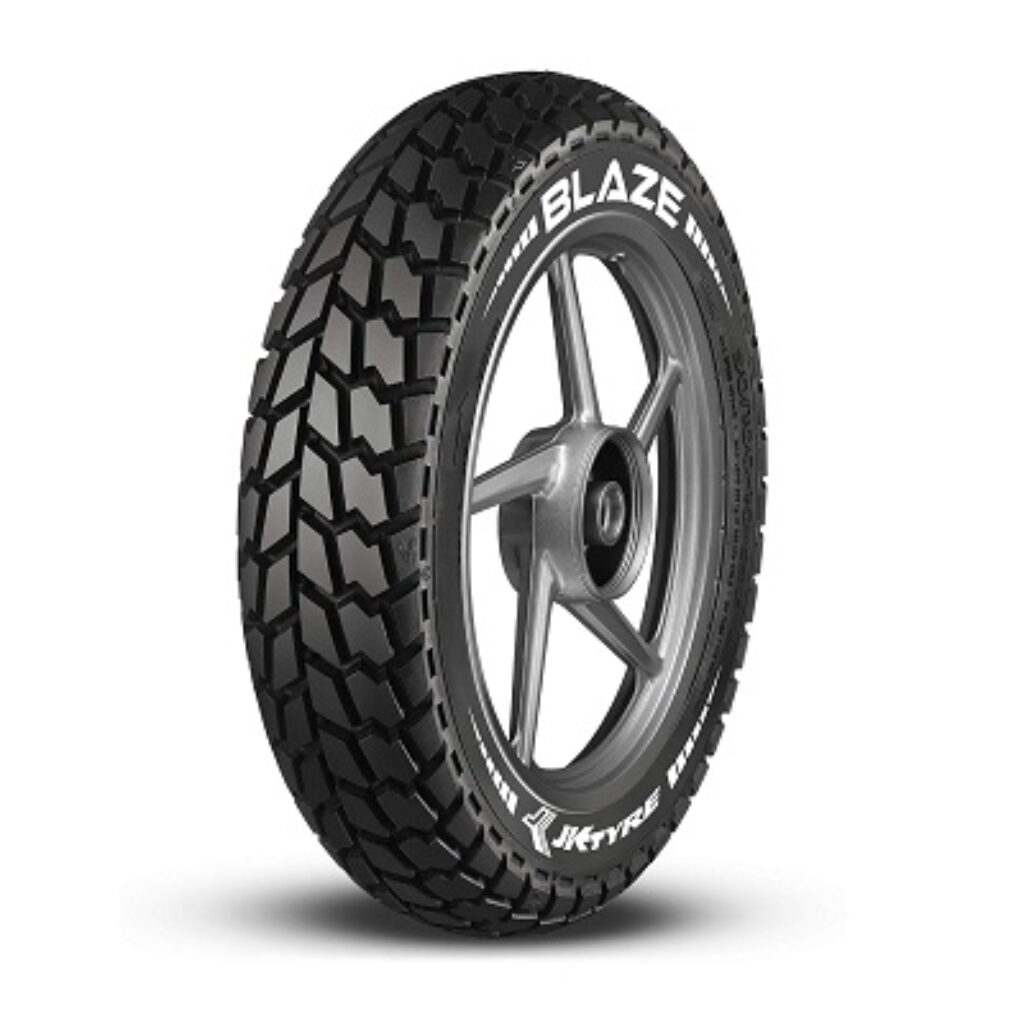 JK Tyre BLAZE BA23 90/100-10 Tube-Type Scooter Tyre, Front & Rear