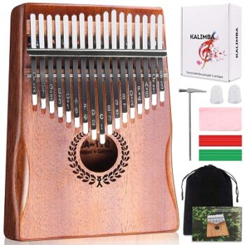 Kalimba 17 Keys Thumb Piano, Easy to Learn Portable Musical Instrument Gifts