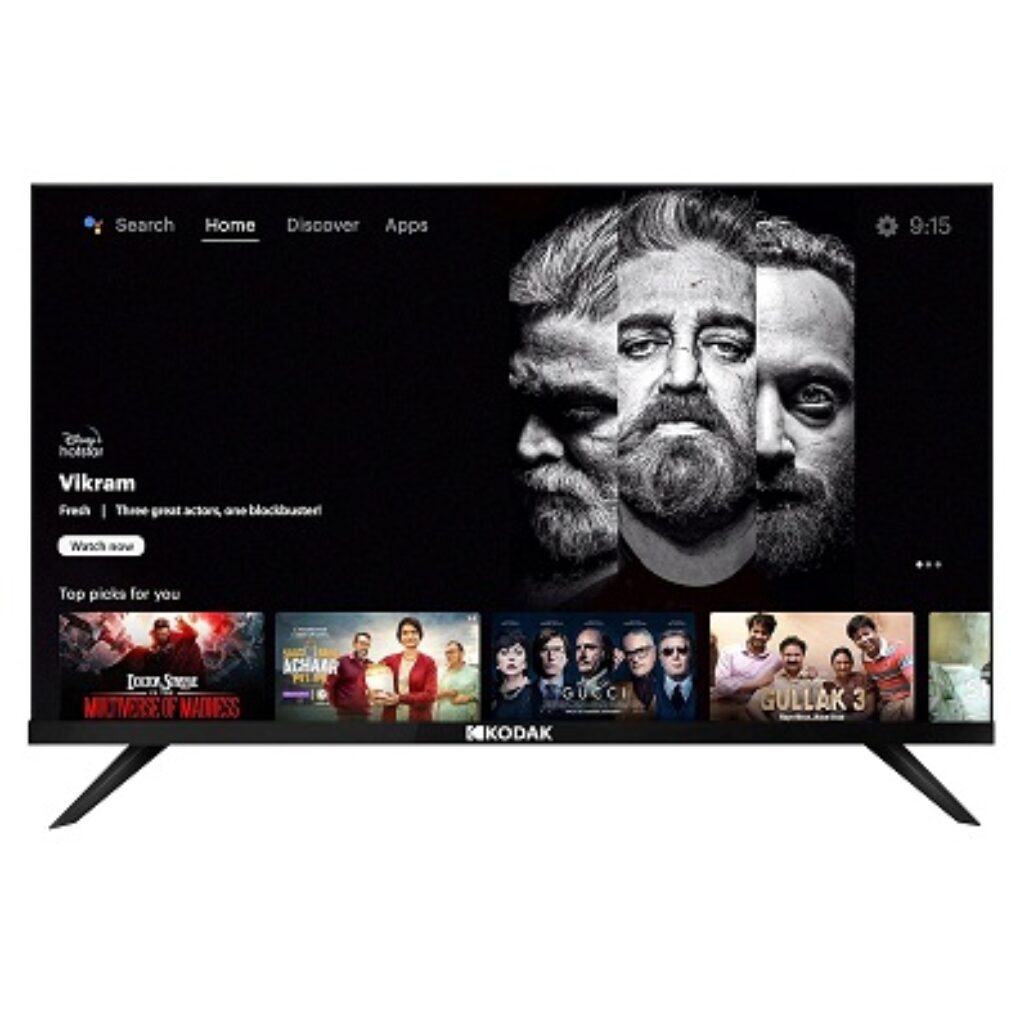 Kodak 139 cm (55 inches) Bezel-Less Design Series 4K Ultra HD Smart Android LED TV