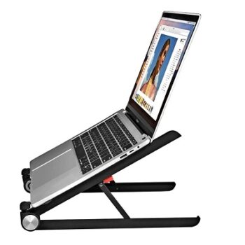 Roll over image to zoom in Live Tech Apex Laptop Stand - Portable, Lightweight & Durable - Robust Plastic & Metal Design