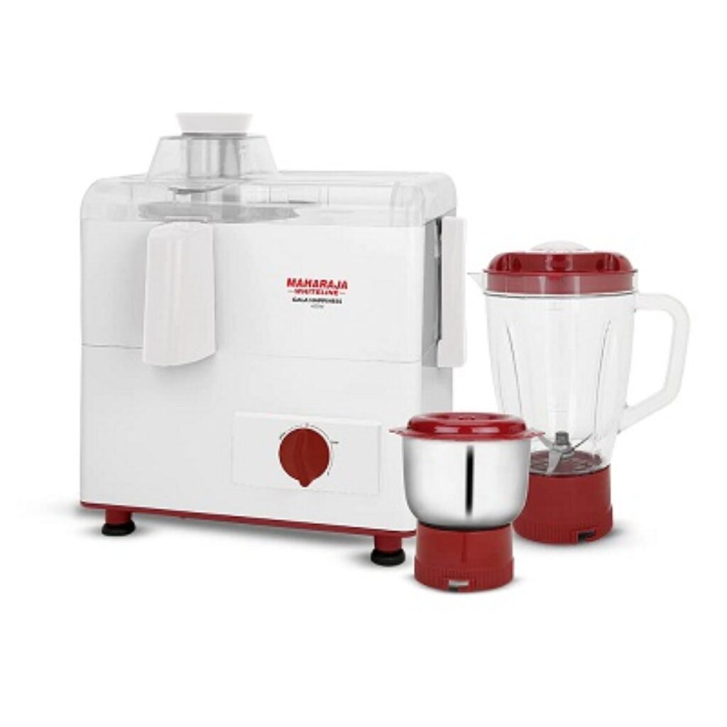 Maharaja Whiteline Gala Happiness Juicer Mixer Grinder with 2 Jars