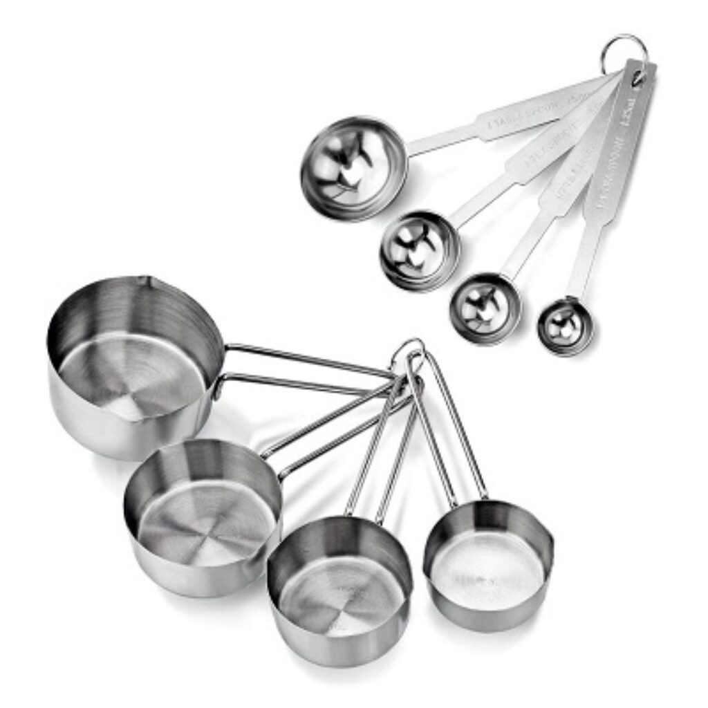 INKULTURE Stainless_Steel Measuring Cups & Spoon Combo