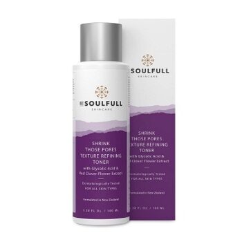 BE SOULFULL Pore Minimizing Toner With Glycolic Acid & Red Clover Flower