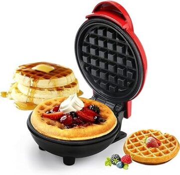 TASMAX mini waffle maker machine 3 in 1 waffle iron home appliances kitchen gift Easy
