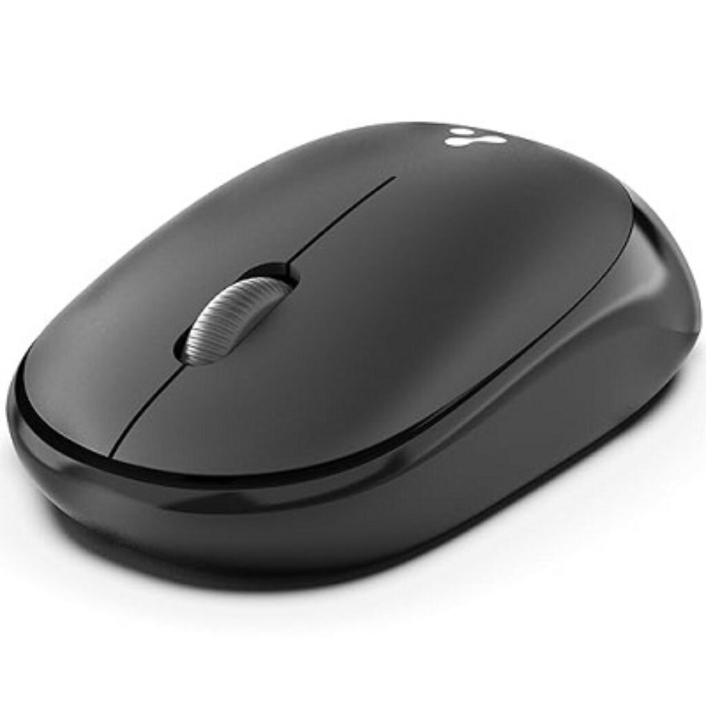 Ambrane Wireless Mouse, 1600 DPI, Silent Click, 2.4GHz with USB Dongle, 10M Range, Optical Orientation