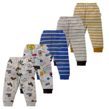 NammaBaby Cotton Pajama Pants with All Over Print for Boys and Girls