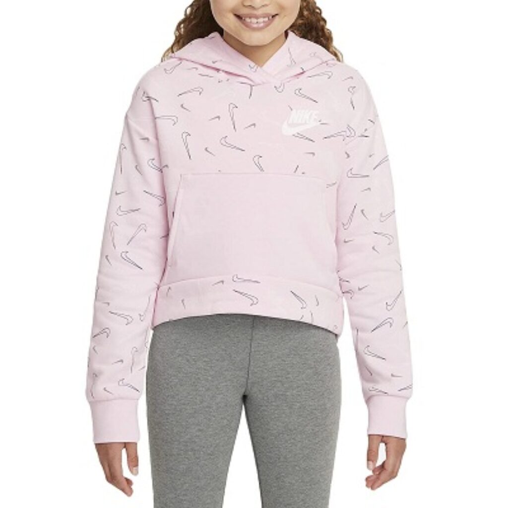 Nike' Girls G NSW FLC AOP Hoodie