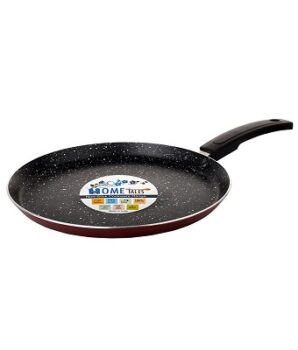 HOMETALES Non-Stick 25cm Flat Tawa Induction Base 2.5mm Thickness