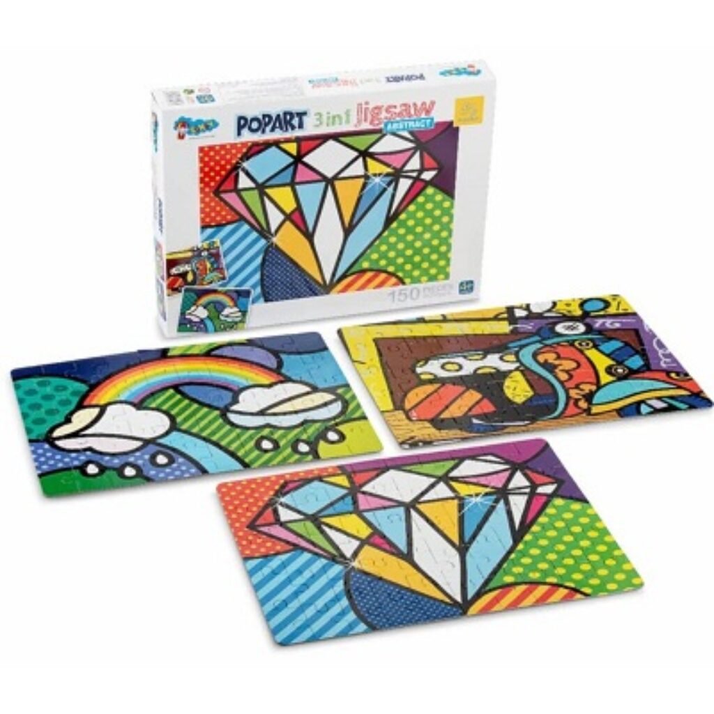 Storio Popart 3 in 1 Jigshaw Puzzle Cities