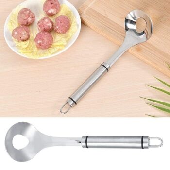 Black Olive Non-Stick Stainless Steel Meatball Spoon