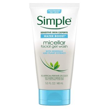 Simple Water Boost Micellar Facial Gel Wash Sensitive Skin 5 oz