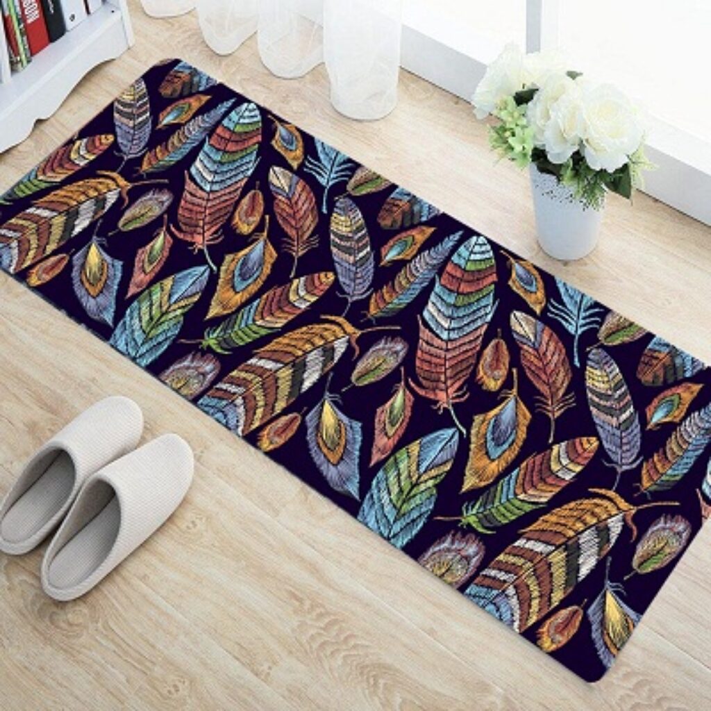 Status 3D Digital Printed Kitchen/Bedside Runner Floor Carpet Rug