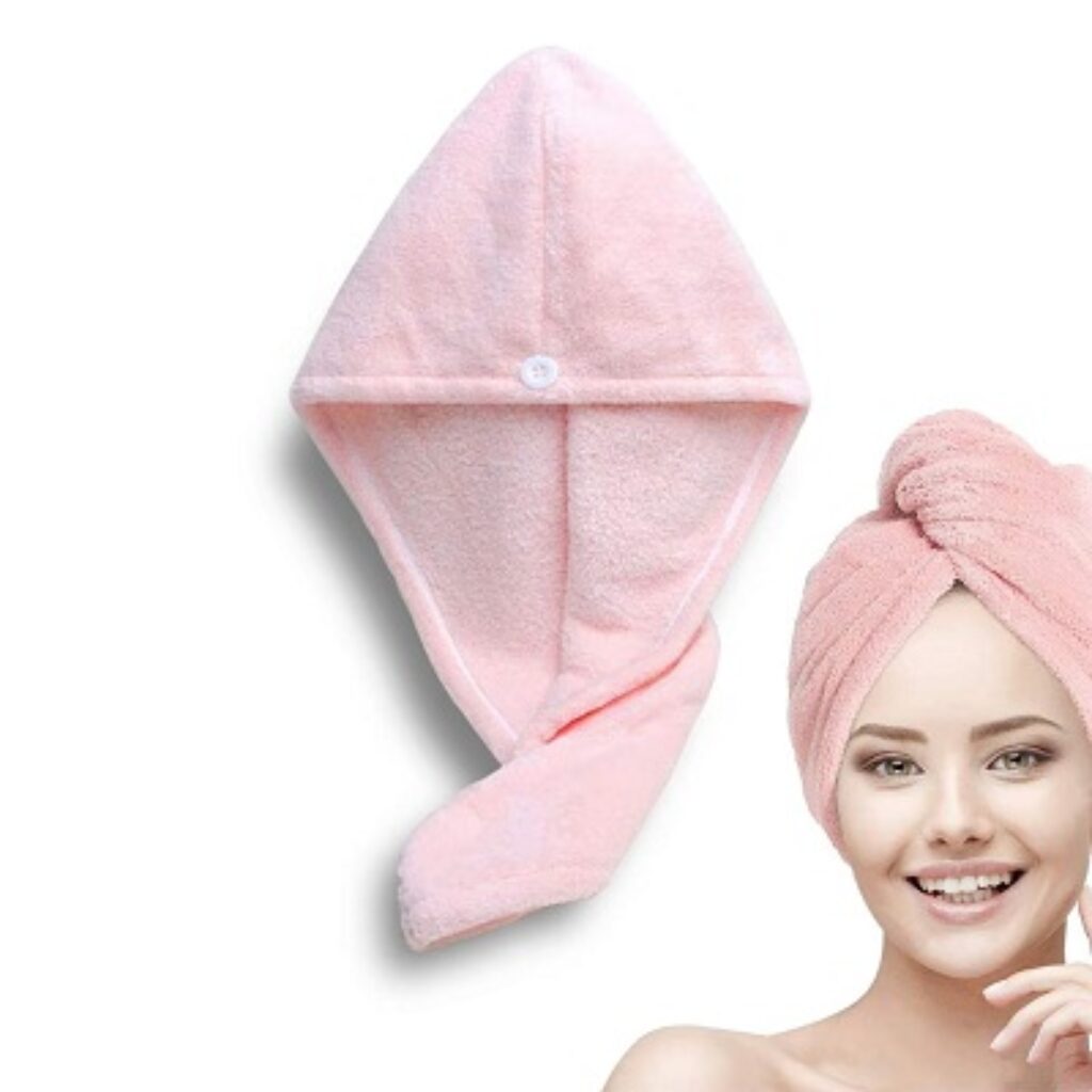 Status Contract Set of 2 Hair Towel Absorbent Towel Bathrobe Magic Hair