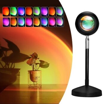 Sunset Lamp with Remote Control,Sunset Projection lamp 16 Colors/4 Modes