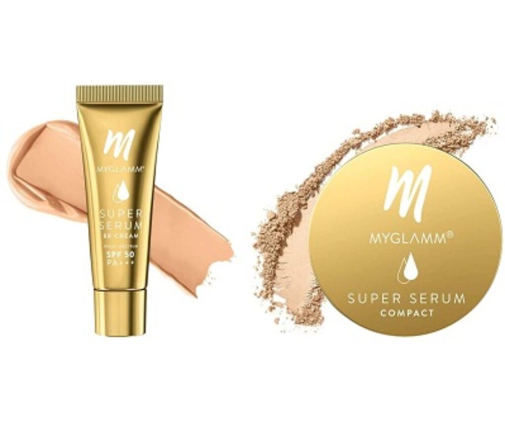 MyGlamm Super Serum BB cream-201 Pine-15gm & Super Serum Compact -101N Cream-9gm Combo