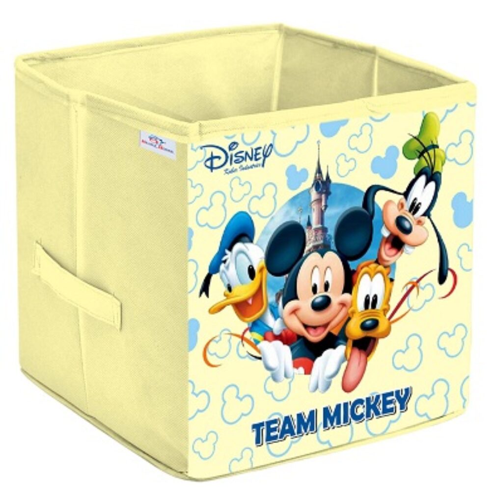 Heart Home Non-Woven Mickey & Friend Print Flodable Storage Box