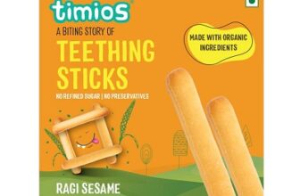 Timios Organic Teething Sticks Ragi Sesame- Tasty and Healthy(150gm)
