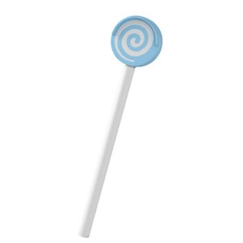 Healifty Baby Tongue Cleaner Lollipop Tongue Scraper Oral Cleaning Tool for Oral Care Fresh Breath (Sky Blue)