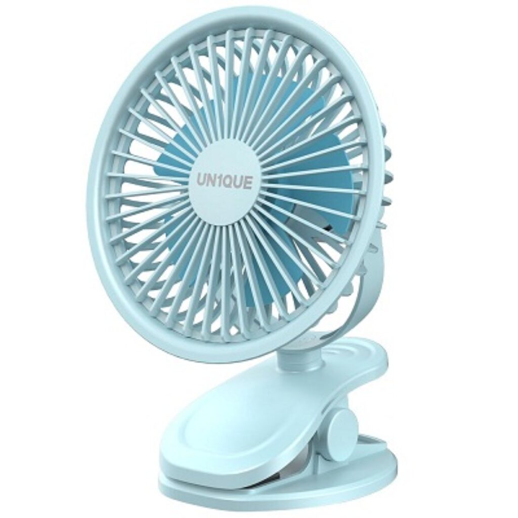 UN1QUE Mini Portable Fan Battery Operated, 6 Inch Powerful USB Table Fan