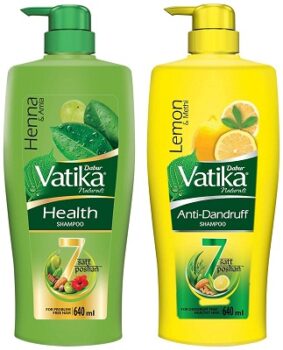 Dabur Vatika Anti Dandruff Shampoo, with Lemon & Methi for Dandruff Free Hair