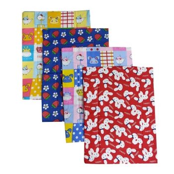 Love Baby Waterproof Mat with Bed Protector Pack of 4 Multicolor Age 0 to 12 Months