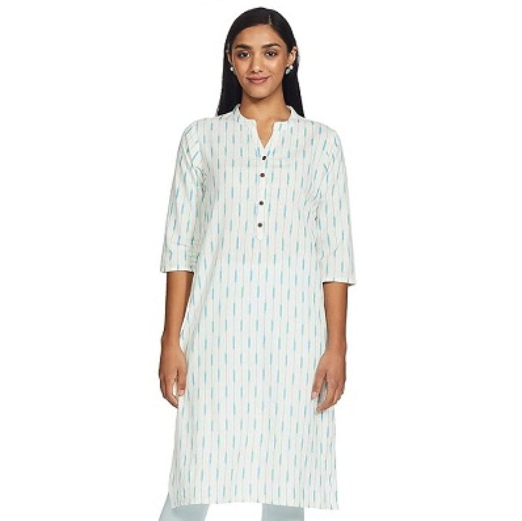 Ayukta Women's Cotton Straight Kurti