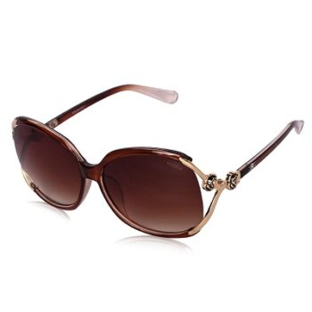 ROZIOR® Brown Women Sunglass with UV Protection Brown Lens with Brown Frame