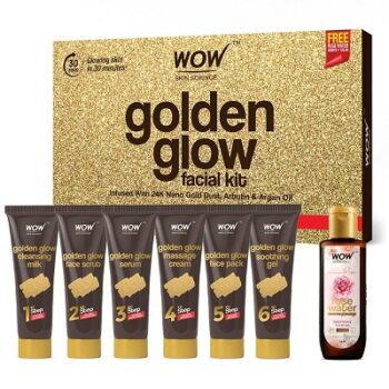 WOW Skin Science Gold Facial Kit For Glowing Skin