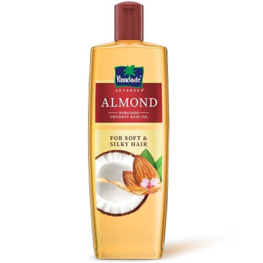 Parachute Advansed Almond-enriched Coconut Hair Oil| Almond Hair Oil| Superfoods’ Love| Soft & Silky Hair| 300 ML