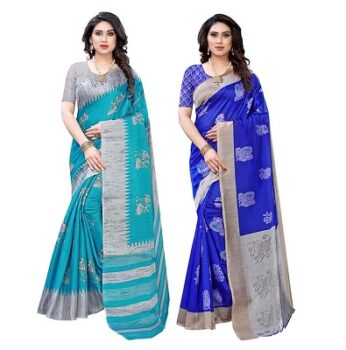 [ Buy 1 get 1 Free] SIRIL Sarees Buy 1 get 1 Free Rs. 279 - Amazon