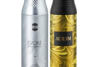 Ajmal EvokeSilverHim & Aurum Deodorants Gift For Men & Women (200 ml, Pack of 2)
