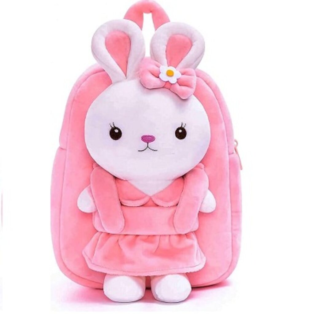 Frantic Soft Cartoon Animal Velvet Plush School Backpack For Kids