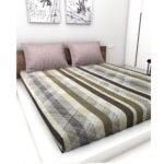 Athom Living Cotton Double Bedsheet Sheet 140 TC 223x248 cm(102D)
