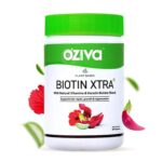 OZiva Plant Based Biotin Xtra for Hair Repair, Regeneration & Growth