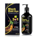 TECNOFEX Organic Shampoo Herbal 3 in 1 Hair Dye Instant Black Hair Shampoo for Women & Men 100% Coverage Shampoo 300ml Black (PACK OF - 1)