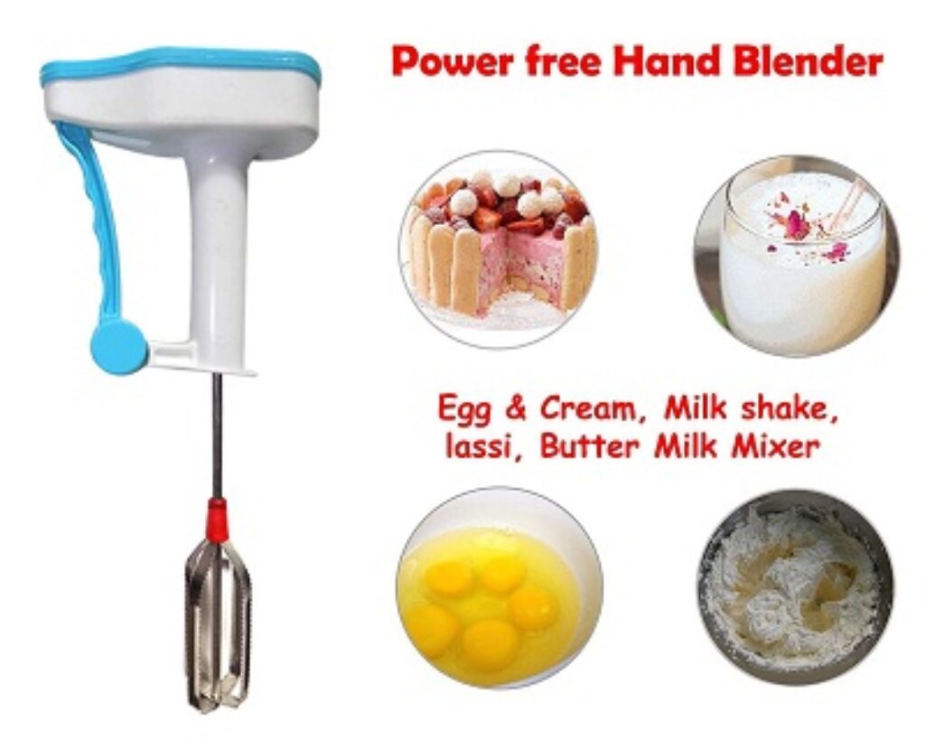 Kuber Industries Power-Free Hand Blender And Beater In Kitchen Appliances With High Speed Operation