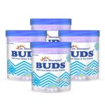 DR. MOREPEN BUDS 100% Pure Cotton & Eco-Friendly Earbuds - 100 Cotton Buds Pack of 4