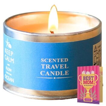 Archies Mother Day Scented Long Burning Soy Wax Candles Jar, Fragranced Ambient Atmosphere (Medium) Gift for Mother Day Giftting with Card