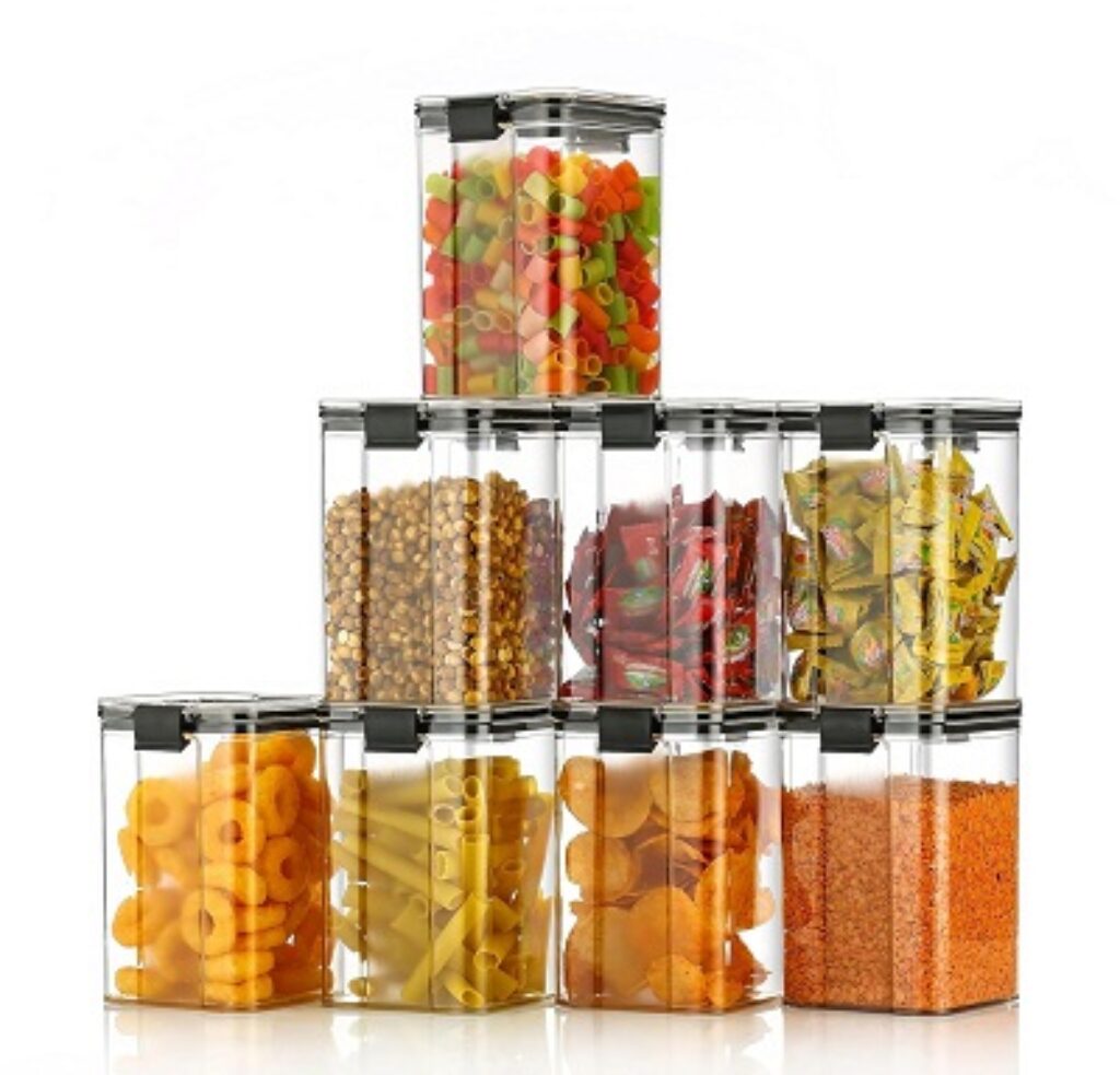 KWER 1200ml Air Tight Container Set For Kitchen Set For Home Kitchen Items